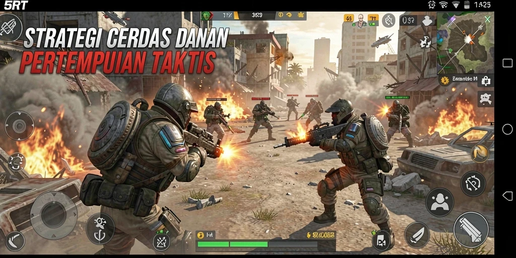 Tampilan gameplay seru dan menegangkan dalam 5RT.