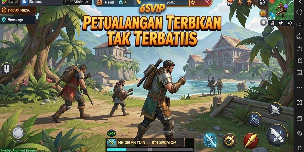 Tangkapan layar menampilkan gameplay seru di dunia terbuka 6SVIP.