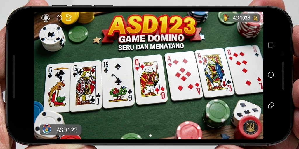 Tampilan gameplay seru dari ASD123, permainan Domino yang menantang.