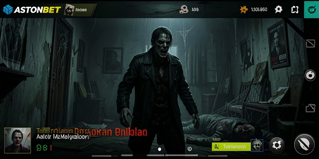 Screenshot utama gameplay mencekam dalam ASTONBET.