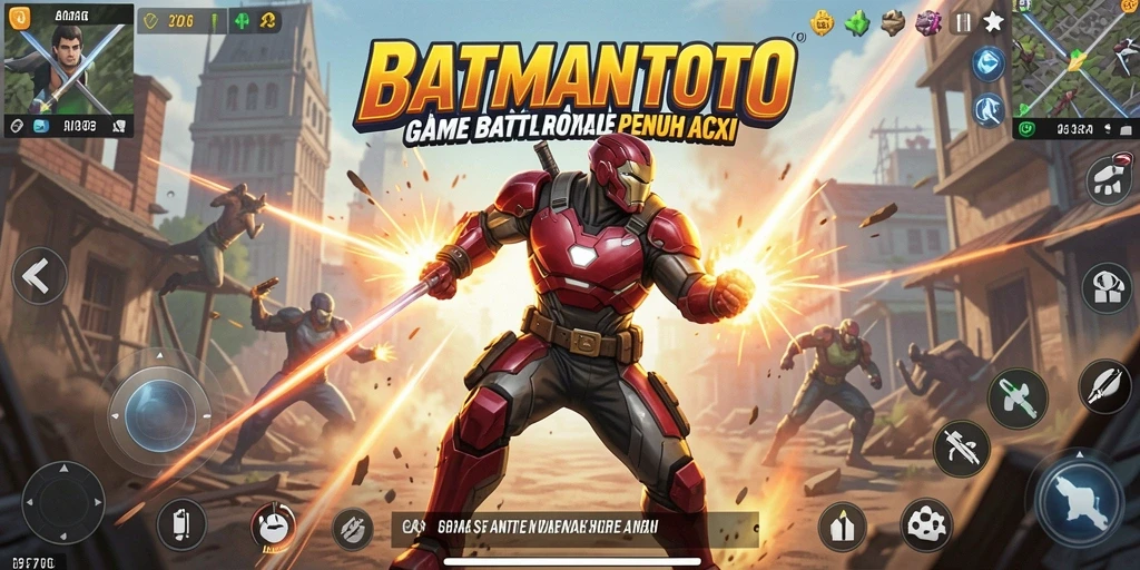 Menggambarkan aksi seru dalam Battle Royale di BATMANTOTO.
