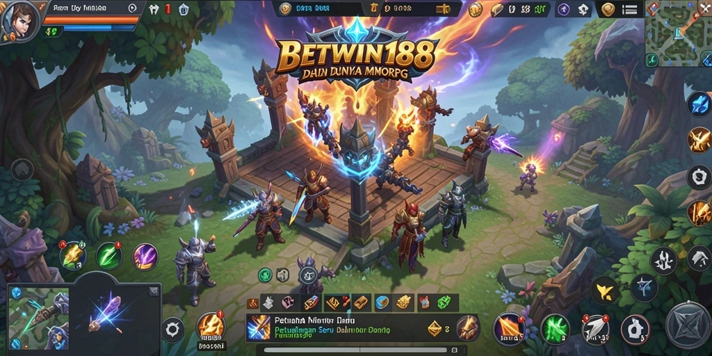 Screenshot gameplay BETWIN188 menampilkan petualangan seru dalam dunia MMORPG.