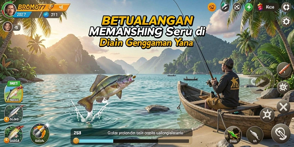 Tampilan gameplay BROMO77 yang menggugah selera memancing.