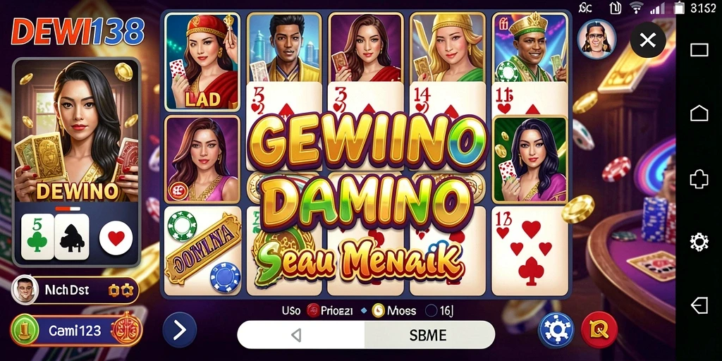 Tampilan gameplay mendebarkan dan interaktif dari DEWI138.