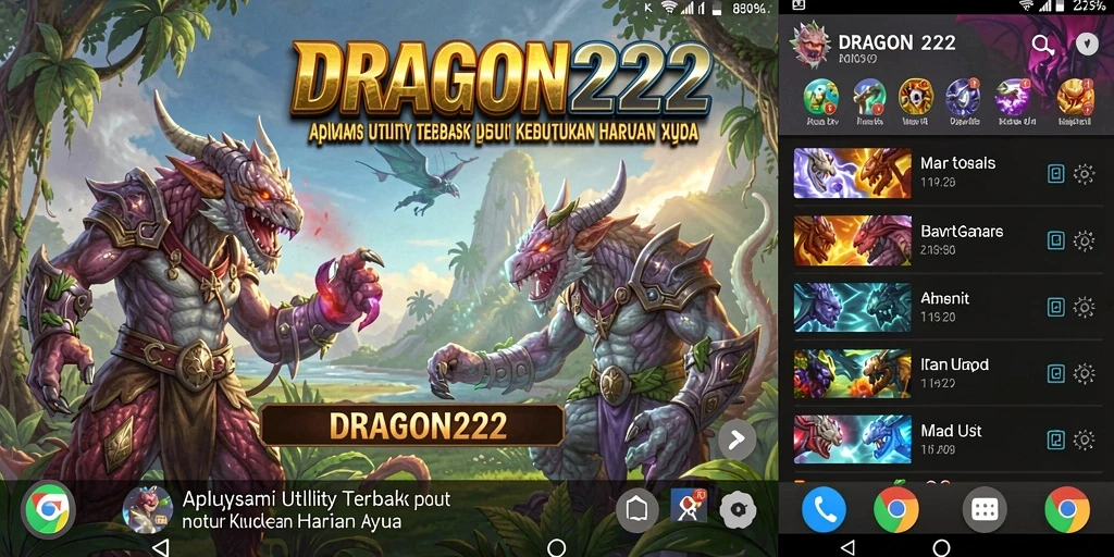 Screenshot utama DRAGON222 menampilkan antarmuka aplikasi Utility yang ramah pengguna.