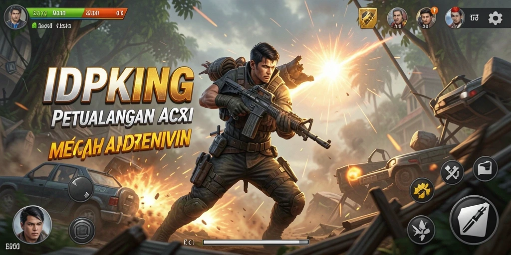 Menampilkan aksi mendebarkan saat karakter bertarung di IDPKING.
