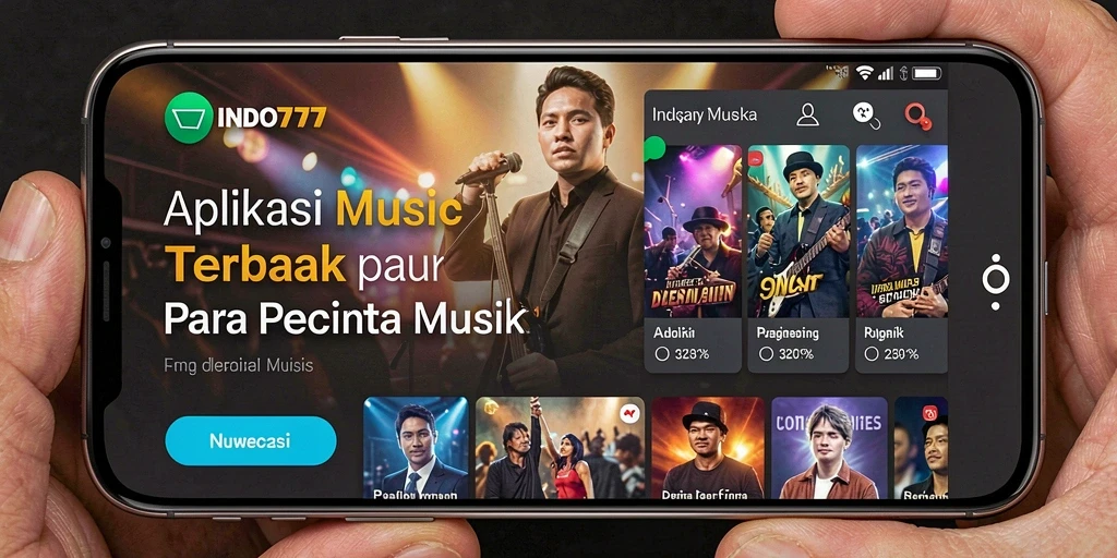 Screenshot gameplay INDO777 menampilkan antarmuka musik yang menarik dan sederhana.