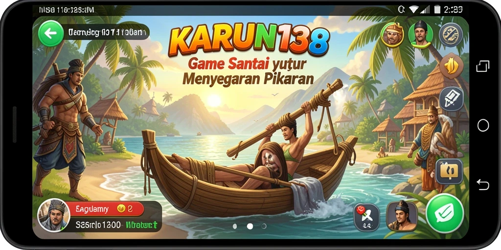 Screenshot utama KARUN138 menunjukkan gameplay yang seru dan menantang.