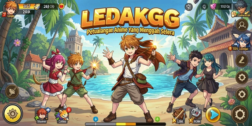 Gameplay seru dengan karakter anime ikonik.