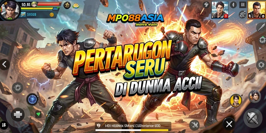 Tampilan gameplay seru dengan pertarungan aksi yang mendebarkan.