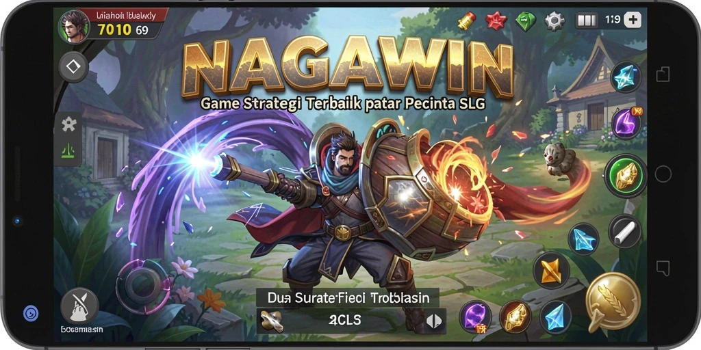Tampilan gameplay NAGAWIN yang seru dan strategis.
