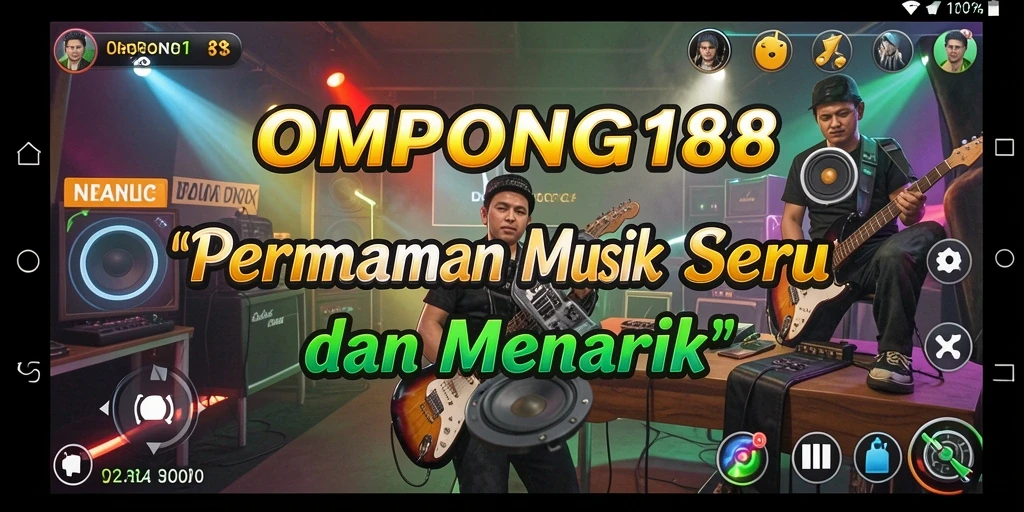Screenshot gameplay OMPONG188 menampilkan keseruan bermain musik.