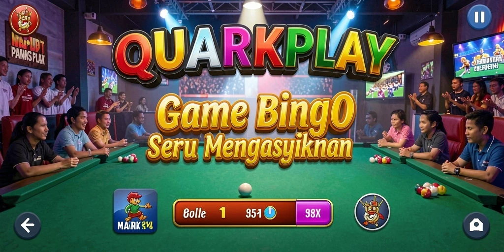Tampilan gameplay seru di QUARKPLAY yang penuh semangat Bingo.