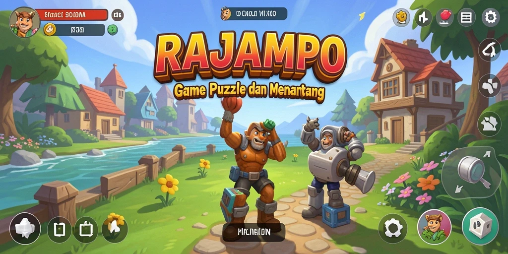 Tampilan gameplay RAJAMPO yang menarik dan penuh tantangan.