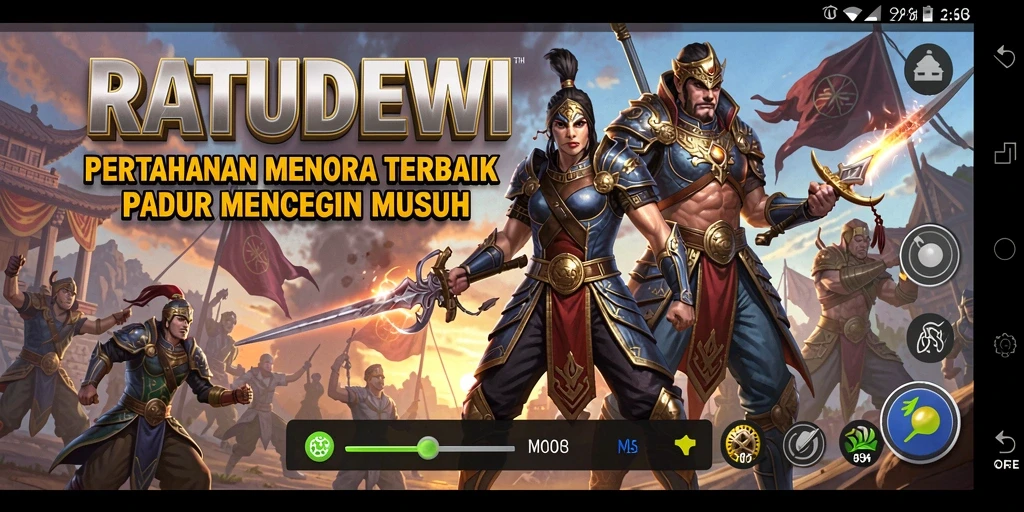 Tampilan gameplay <strong>RATUDEWI</strong> yang menegangkan dalam Tower Defense.