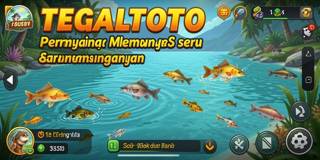 Screenshot gameplay TEGALTOTO menampilkan aksi memancing seru dan grafis yang menakjubkan.