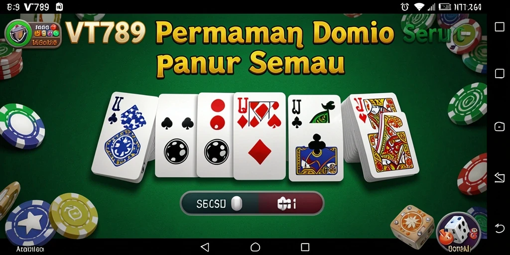 Tampilan permainan Domino yang seru dan interaktif di VT789.