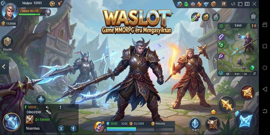 Tampilan gameplay menakjubkan dalam WASLOT dengan aksi pertarungan yang mendebarkan.