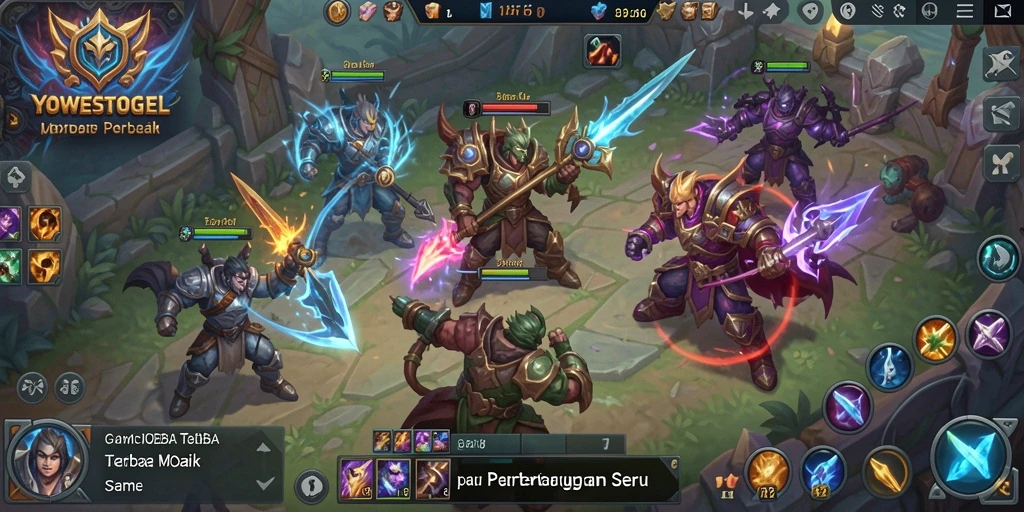 Gameplay seru YOWESTOGEL dengan pertarungan tim yang epik.